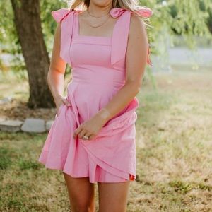 Just me shoulder tie romper